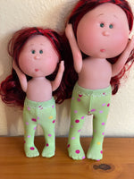 Christmas tights for 9" Nines d'Onil Mia Mini doll