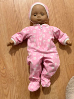 Footed sleeper & Cap for 15" Bitty Baby doll
