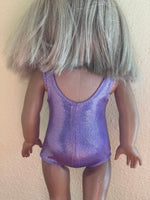 Shiny Sleeveless Leotard for 18" American Girl Doll: Dance Separates