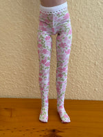 Valentine tights for 12" Marley or Anne or 14" Patience dolls