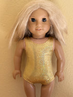 Shiny Sleeveless Leotard for 18" American Girl Doll: Dance Separates