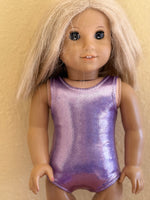 Shiny Sleeveless Leotard for 18" American Girl Doll: Dance Separates
