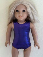 Shiny Sleeveless Leotard for 18" American Girl Doll: Dance Separates