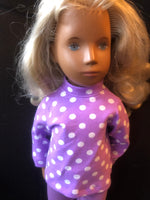 16" Sasha Print Long Sleeve Turtleneck