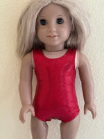 Shiny Sleeveless Leotard for 18" American Girl Doll: Dance Separates