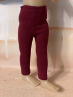 12" Ruby Red Galleria SIBLIES Solid Color Leggings