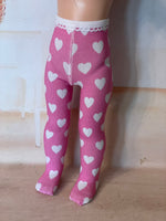 Valentine Tights for 14" Wellie Wishers doll