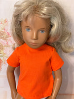 16" Sasha Solid Color Short Sleeve Crew Neck T-Shirt