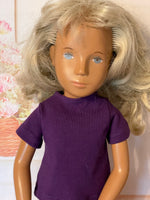 16" Sasha Solid Color Short Sleeve Crew Neck T-Shirt