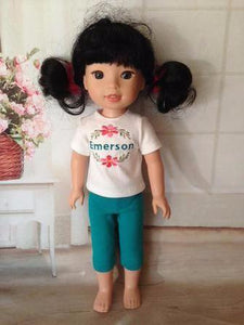 Solid Color Capris for 14" Wellie Wishers