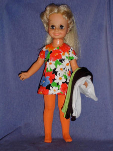 15" Velvet Print Tights