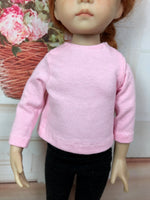 13" Effner Little Darling Solid Color Long Sleeve T-shirt