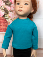 13" Effner Little Darling Solid Color Long Sleeve T-shirt