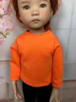 13" Effner Little Darling Solid Color Long Sleeve T-shirt