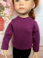 13" Effner Little Darling Solid Color Long Sleeve T-shirt