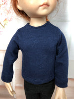 13" Effner Little Darling Solid Color Long Sleeve T-shirt