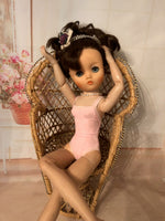 19" Vintage Dollikin Teddy & Hose