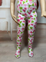 13" Effner Little Darling Print Tights