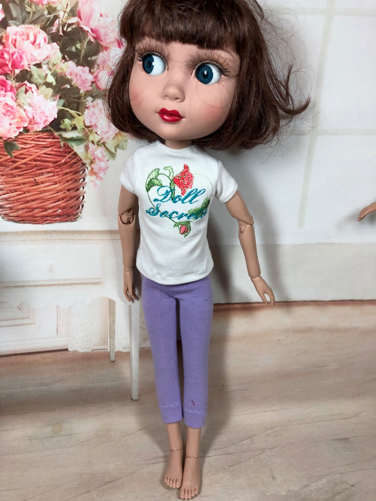 12" Tonner Anne or Marley or 14" Patience Embroidered T-shirts