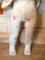 Valentine Tights for 18" American Girl Doll