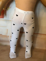 Valentine Tights for 18" American Girl Doll