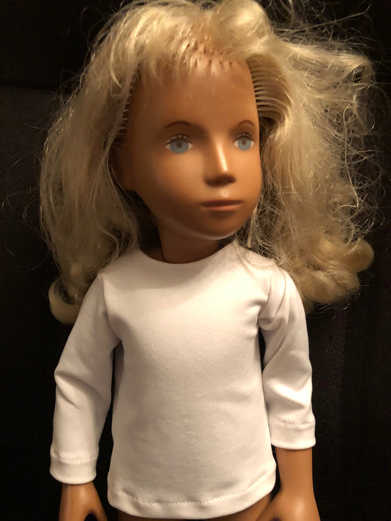 16" Sasha Solid Color Long Sleeve Shirt