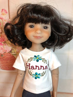 14.5" Fashion Friends Embroidered T-shirt