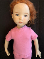 13" Effner Little Darling Solid Color Short Sleeve T-shirt