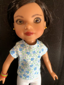 14" Hearts for Hearts Print Short Sleeve T-shirt