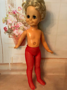 15" Velvet Fishnet Tights