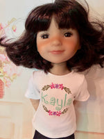 14.5" Fashion Friends Embroidered T-shirt