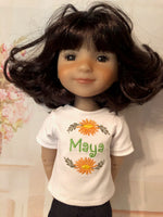 14.5" Fashion Friends Embroidered T-shirt