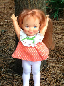 10" Cinnamon Solid Color Tights