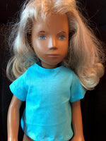 16" Sasha Solid Color Short Sleeve Crew Neck T-Shirt