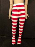 Christmas Tights for 12"  Ruby Red Galleria Siblies dolls