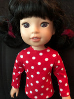 Print Long Sleeve T-shirt 14" Wellie Wishers