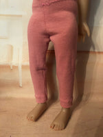 12" Ruby Red Galleria SIBLIES Solid Color Leggings