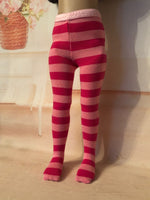 12"  Ruby Red Galleria Siblies dolls  VALENTINE TIGHTS