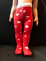 Valentine Tights for 10" Patsy or Ann Estelle Doll