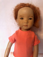 13" Effner Little Darling Solid Color Short Sleeve T-shirt