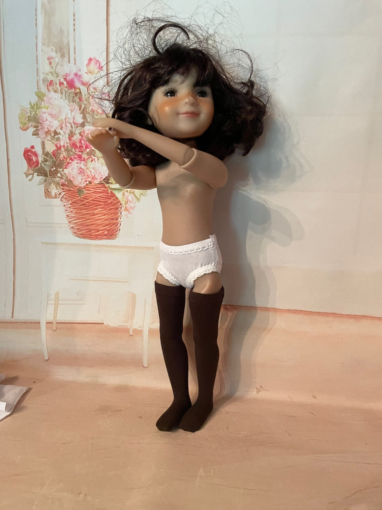 14.5" Ruby Red Galleria Fashion Friends Solid Color Thigh High Socks