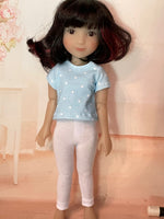 12" Ruby Red Galleria SIBLIES Solid Color Leggings