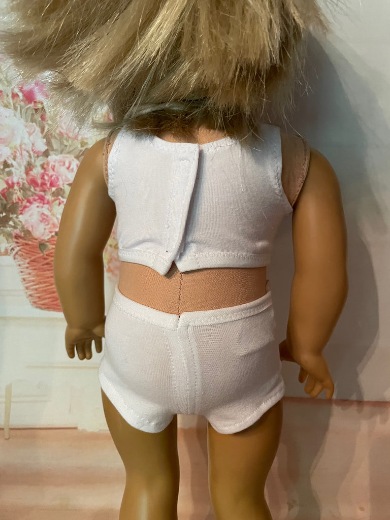 Underwear: sports bra & boy shorts for 18 American Girl doll