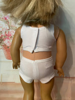 Underwear: sports bra & boy shorts for 18" American Girl doll
