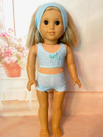 Underwear: sports bra & boy shorts for 18" American Girl doll