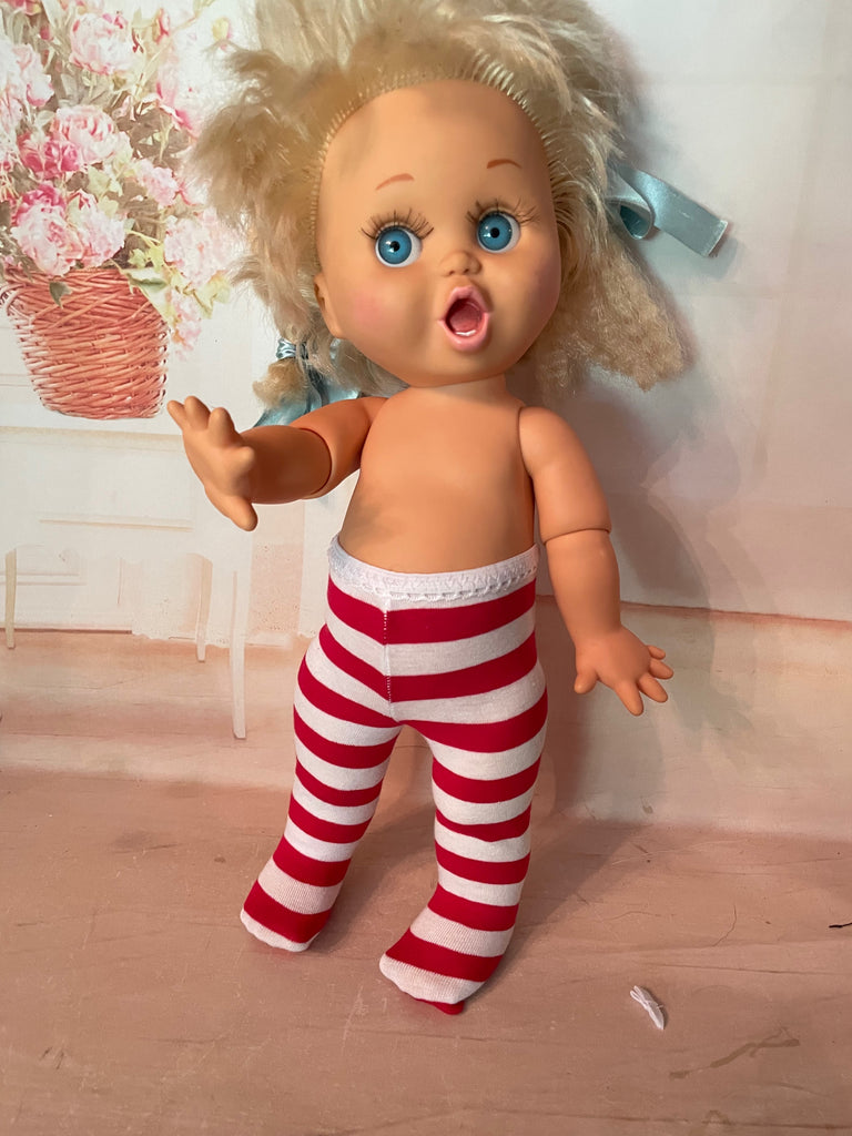 13" Baby Face Print Tights