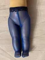 8" Ginny Metallic Mesh Party Tights