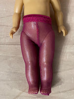 8" Ginny Metallic Mesh Party Tights