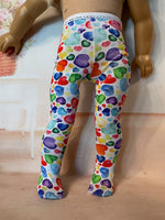 Valentine Tights for 18" American Girl Doll