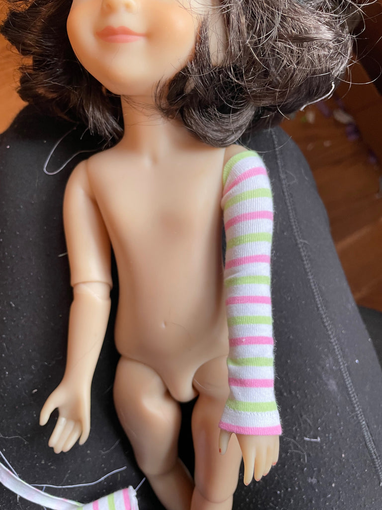 14.5" Fashion Friends Print arm warmers